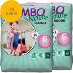 Two packs of Bambo Nature size 6 pull up pants fortnight