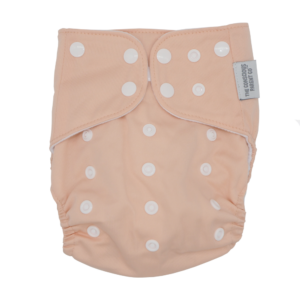 Pale pink reusable cloth nappy