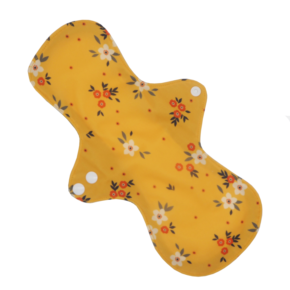 orange daisies reusable cloth night/postpartum sanitary pad