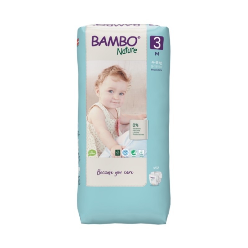 Bambo nature Size 3 Tall Pack